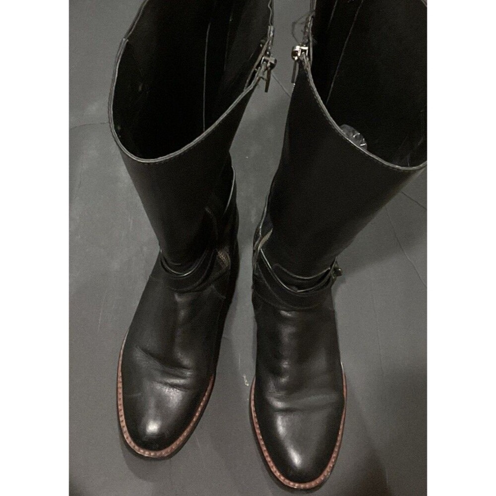 Coach Turnlock Riding Boots Women’s SZ 7.5 Calf Leather Tall Equestrian Boots